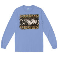 Colony Blue leopard cowhide pattern background Long Sleeve Tee - Jasminsmagicworld