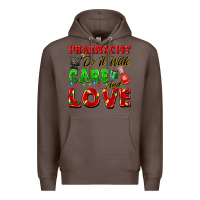 Coffee pharmacist do it with care and love christmas Premium Hoodie - FaDigitalArtStudio