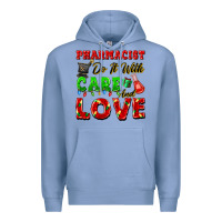 Colony Blue pharmacist do it with care and love christmas Premium Hoodie - FaDigitalArtStudio