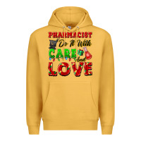 Mustard pharmacist do it with care and love christmas Premium Hoodie - FaDigitalArtStudio