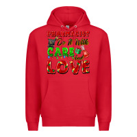 Red pharmacist do it with care and love christmas Premium Hoodie - FaDigitalArtStudio