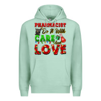 Seafoam pharmacist do it with care and love christmas Premium Hoodie - FaDigitalArtStudio