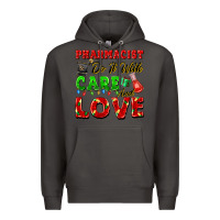 Smoke pharmacist do it with care and love christmas Premium Hoodie - FaDigitalArtStudio