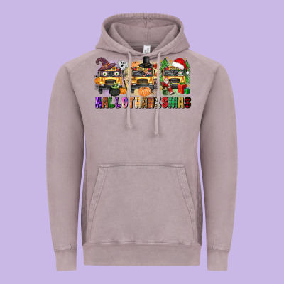 Hallothanksmas Vintage Hoodie Designed By Texasbilliewilder
