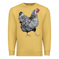 Antique Gold wyandotte chicken Premium Sweatshirt - LillyAllenDesigns