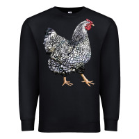 Black wyandotte chicken Premium Sweatshirt - LillyAllenDesigns