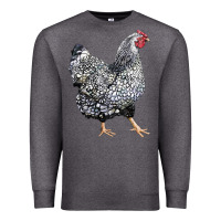 Charcoal Heather wyandotte chicken Premium Sweatshirt - LillyAllenDesigns