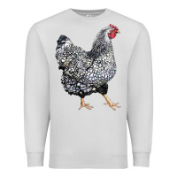 Dove Grey wyandotte chicken Premium Sweatshirt - LillyAllenDesigns