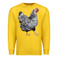 Lemon wyandotte chicken Premium Sweatshirt - LillyAllenDesigns