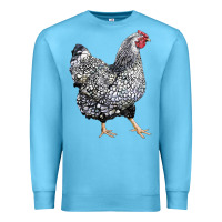 Ocean Blue wyandotte chicken Premium Sweatshirt - LillyAllenDesigns