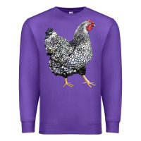 Purple wyandotte chicken Premium Sweatshirt - LillyAllenDesigns