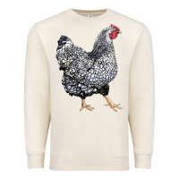 Sandshell wyandotte chicken Premium Sweatshirt - LillyAllenDesigns