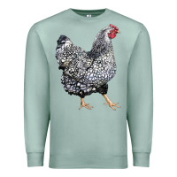 Seafoam wyandotte chicken Premium Sweatshirt - LillyAllenDesigns