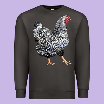 Wyandotte Chicken Premium Sweatshirt Designed By Lillyallendesigns