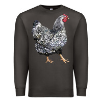 Smoke wyandotte chicken Premium Sweatshirt - LillyAllenDesigns