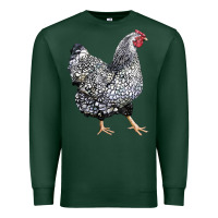 Sports Green wyandotte chicken Premium Sweatshirt - LillyAllenDesigns