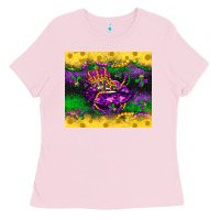 Bubblegum Pink mardi gras lips Ladies Tee - LillyAllenDesigns