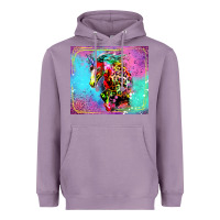 Lavender Colorful Unicorn Horse Heavyweight Hoodie - LillyAllenDesigns