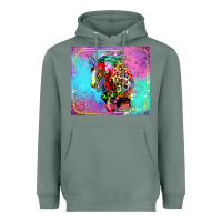 Sage Colorful Unicorn Horse Heavyweight Hoodie - LillyAllenDesigns