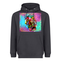 Smoke Colorful Unicorn Horse Heavyweight Hoodie - LillyAllenDesigns