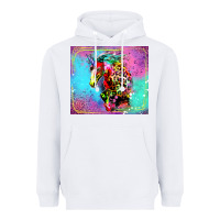 White Colorful Unicorn Horse Heavyweight Hoodie - LillyAllenDesigns