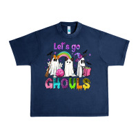 Navy Let's go ghouls Urban Heavy Tee - NancyCooperArtShop