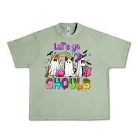 Oil Green Let's go ghouls Urban Heavy Tee - NancyCooperArtShop