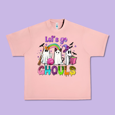 Let's Go Ghouls Urban Heavy Tee Designed By Nancycooperartshop