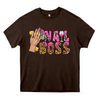 Chocolate Brown nail boss bbs Heavy Core Tee - BundleAndBundleShop