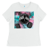 White racing Ladies Tee - LillyAllenDesigns