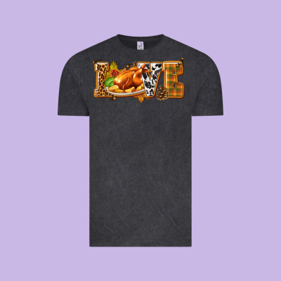 Love With Turkey Vintage Tee Designed By Texasbilliewilder