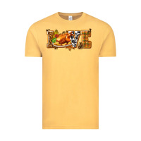 Vintage Mustard Love with Turkey Vintage Tee - texasbilliewilder