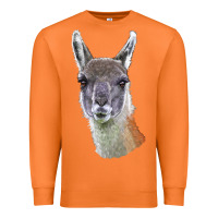 Carrot Guanaco Llama Head Premium Sweatshirt - LillyAllenDesigns