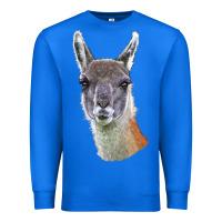 True Royal Guanaco Llama Head Premium Sweatshirt - LillyAllenDesigns