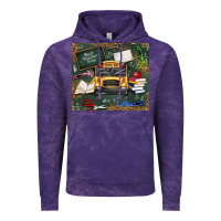Cloud Purple school bus back to school Vintage Hoodie - texasbilliewilder