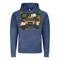 Vintage Denim school bus back to school Vintage Hoodie - texasbilliewilder