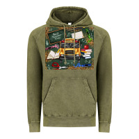 Vintage Olive school bus back to school Vintage Hoodie - texasbilliewilder