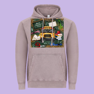 School Bus Back To School Vintage Hoodie Designed By Texasbilliewilder