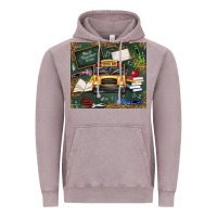 Vintage Zinc school bus back to school Vintage Hoodie - texasbilliewilder
