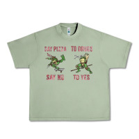 Oil Green say pizza to drugs say no to yes Urban Heavy Tee - tuanDangUi