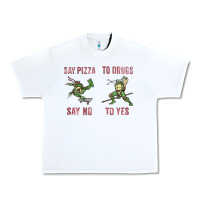 White say pizza to drugs say no to yes Urban Heavy Tee - tuanDangUi