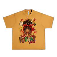 Peanut Butter santas favorite postal worker afro messy bun Urban Heavy Tee - texasbilliewilder