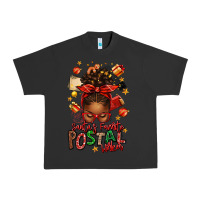 Pigment Black santas favorite postal worker afro messy bun Urban Heavy Tee - texasbilliewilder