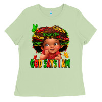 Matcha god says i am juneteenth kid Ladies Tee - LillyAllenDesigns
