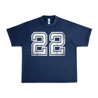Number 22 Sports Jersey Lucky No. Birthday Age Vintage Urban Heavy Tee | Teevron