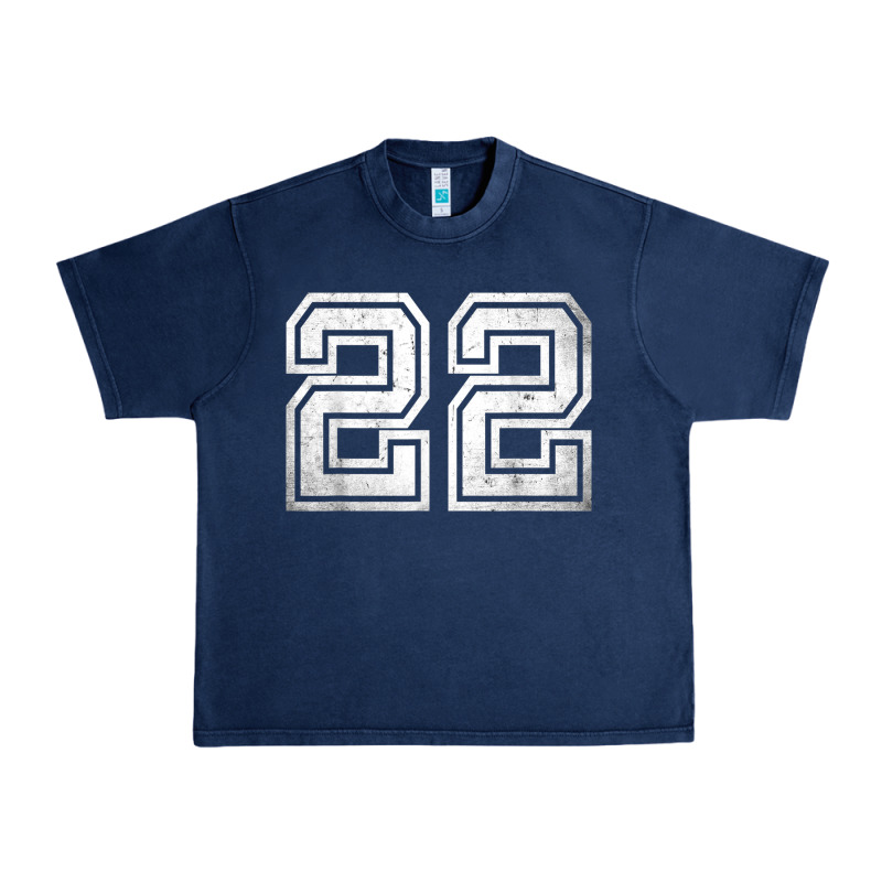 Number 22 Sports Jersey Lucky No. Birthday Age Vintage Urban Heavy Tee by tuanDangUi | Teevron