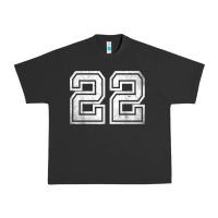 Pigment Black Number 22 Sports Jersey Lucky No. Birthday Age Vintage Urban Heavy Tee - tuanDangUi