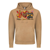 Vintage Camel peace love school bus Vintage Hoodie - texasbilliewilder
