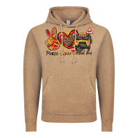 Vintage Coffee peace love school bus Vintage Hoodie - texasbilliewilder