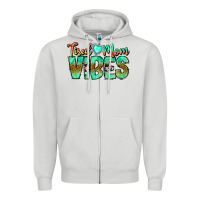 Dove Grey Tired Mom Vibes Zipper Hoodie - CowhideDigitalArt